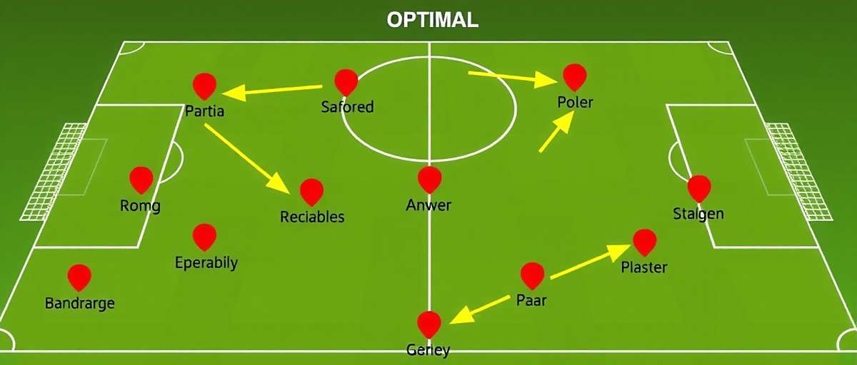 Goan Midfield Maestros Tactical Guide Goan Midfield Maestros strategy guide showing optimal midfield formation with player roles and passing lanes diagrammed